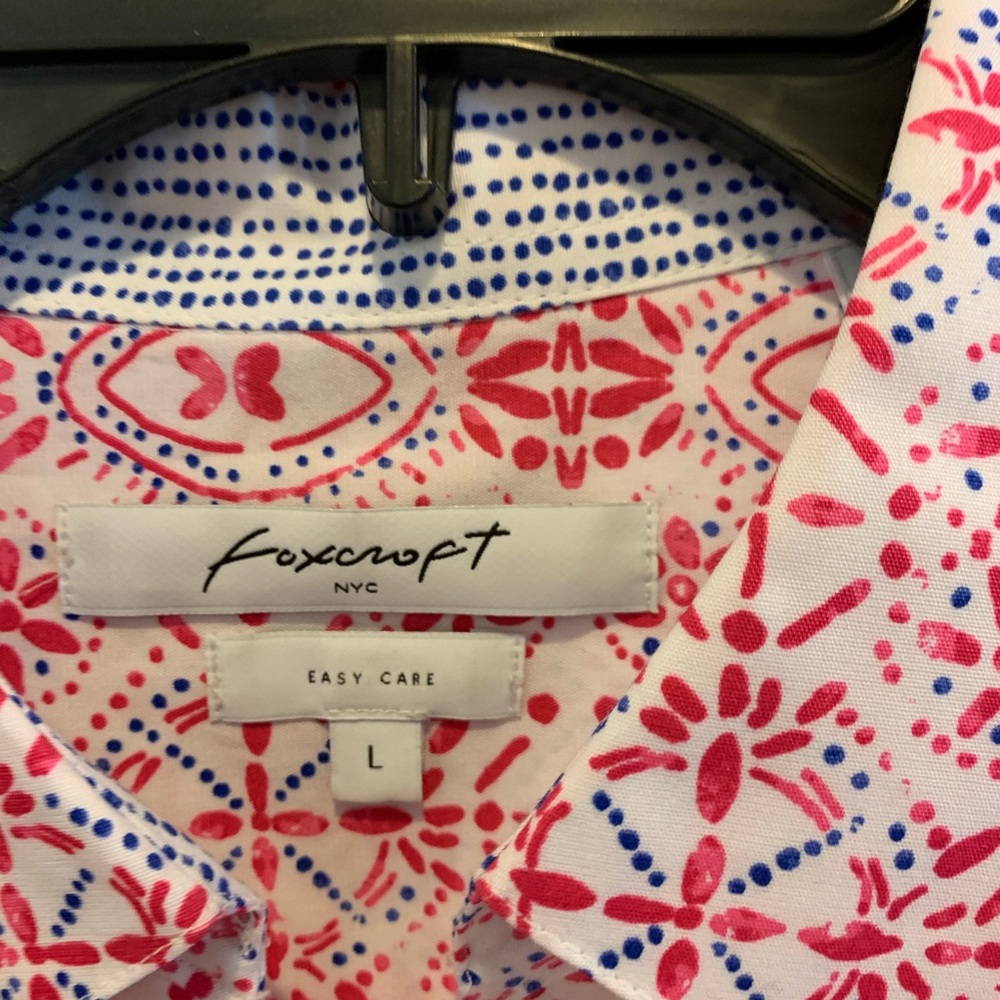 Pink Patterned Button Down - Picture 4 of 4